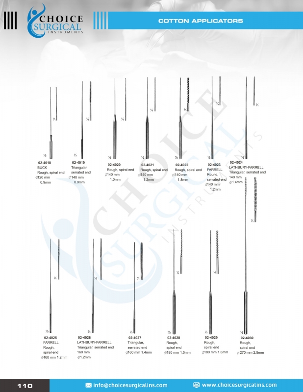 Suture Instruments, Needle, Probes, Applicators, Pocket Instruments Set